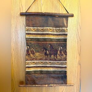 Beautiful & Rustic Horses Tapestry - handcrafted and well made.
